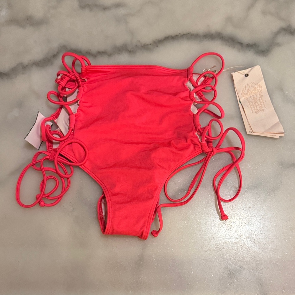 NWT HAH (Hot As Hell) Hot Pink Bikini Bottoms